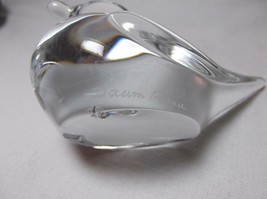 Daum France Crystal Bird Figurine art glass Mallard paperweight vtg - £46.12 GBP