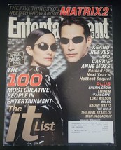 Entertainment Weekly June 28 July 5 2002 Carrie-Anne Moss Keanu Reeves B3:1881 - £7.76 GBP