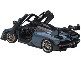 Mclaren Senna Vision Victory Gray and Black with Carbon Accents 1/18 Mod... - £252.02 GBP