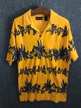 Earnest Ray Shirt Men&#39;s Size L Yellow Polo Short Sleeve Hawaii Vibe - £8.92 GBP