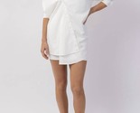 Mable Serena Asymmetric Layered Shirt Dress White - $47.00