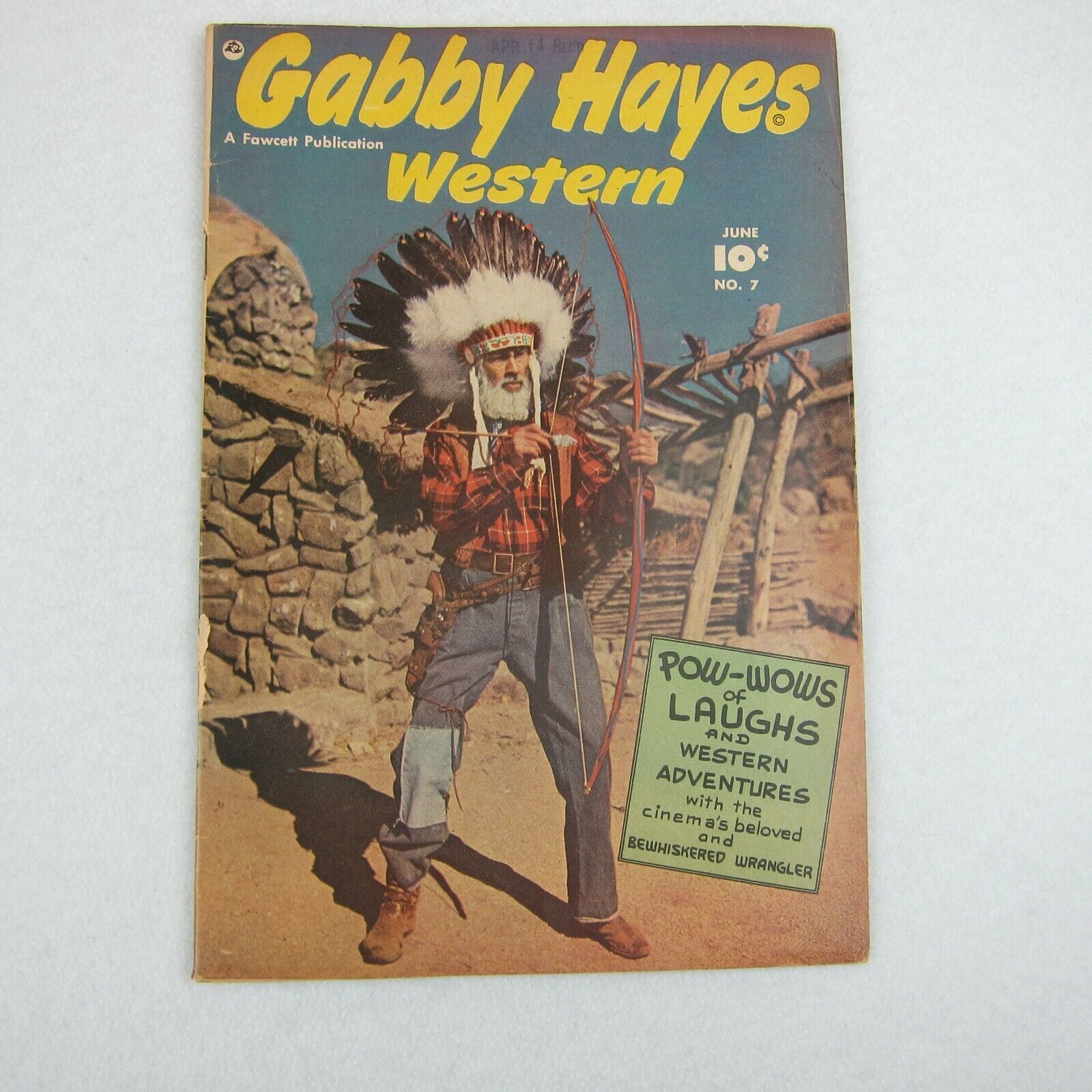 Primary image for Vintage 1949 Gabby Hayes Western Comic Book #7 June Fawcett Photo Cover
