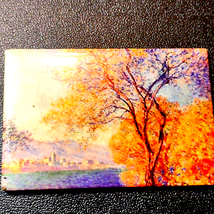 Autumn scene refrigerator magnet - $8.91