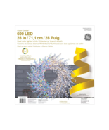 GE 28-in Hanging Wreath Hanging Decoration with Color Changing LED Lights - £73.34 GBP