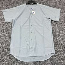 Vintage Russell Athletic Jersey Shirt Men Large Gray Blank Baseball New L - $26.35 CAD