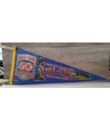 National Baseball Hall Of Fame 50 Years Cooperstown N.Y. Fabric Pennant ... - £36.53 GBP