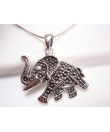 Running Elephant Pendant 925 Sterling Silver Corona Sun Jewelry - $6.74