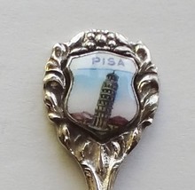 Collector Souvenir Spoon Italy Pisa Leaning Tower of Pisa Porcelain Emblem - £11.77 GBP