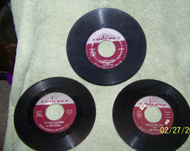 lot of [3} vintage 45 rpm vinyl records {the everly brothers} - £11.83 GBP