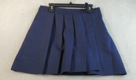 Eddie Bauer School Skort Youth Size 14 Navy 100% Polyester Pleated Side Zipper - £5.92 GBP