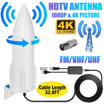 6000 Miles Long Range Digital TV Antenna HDTV Amplified 4K 1080P Indoor ... - £40.99 GBP