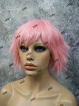 Pink Feathered Cosplay Wig Edgy Layered Shag Comic Anime Pixie Fairy Sup... - $262.93 MXN
