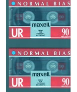Blank Maxell Audio Tapes (2 New Tapes-UR - 90 minutes tapes) - $8.17 CAD
