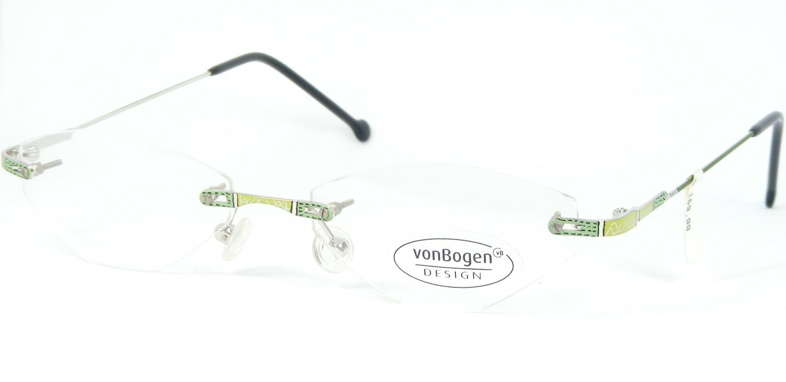 vonBogen VB-404 A Vert Olive Lunettes sans Bordures Von Bogen 50-17-136mm - $141.16