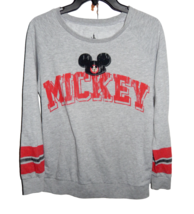Disney Parks Women&#39;s Small Mickey Mouse Mousketeer Ears Shirt #28 Long S... - £15.71 GBP