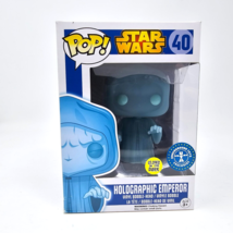 Funko Pop Star Wars Holographic Emperor #40 Glow GITD Underground Toys Exclusive - £92.50 GBP