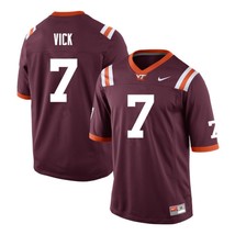 Michael Vick Virginia Tech Hokies 7 Brown Football Jersey - £39.77 GBP