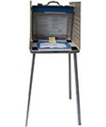  Botched 1992 FL Election Year VOTING BOOTH  Folds Up to Handled Aluminum Su - £79.08 GBP