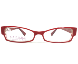 Jean Lafont Issy &amp; LA Eyeglasses Frames OLYMPIA 818 Red Blue Floral 50-14-135 - £66.22 GBP