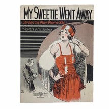 Vintage 1923 My Sweetie Went Away Flapper Sheet Music Roy Turk Lou Handman - £11.15 GBP