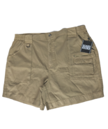 NWT Uzzi Mens Amphibious Gear Boardwalk Cargo Shorts Size 44 Khaki Stretch - $419.58 MXN