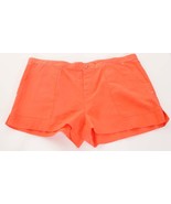 C&amp;C California Womens Geranium Orange Linen Utility Pocket Shorts Large - £18.37 GBP