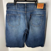 Levis 569 Loose Straight Fit Jeans Shorts Red Tab Blue Denim Mens Size 40 - $23.48