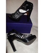 Stuart Weitzman Huarache Tijuana Strappy Black Leather sandals  sz 36.5 ... - $109.40 CAD