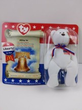 TY McDonald&#39;s Beanie Baby &quot; Libearty the Bear DOB summer 1996 Vintage 2000 - £30.89 GBP