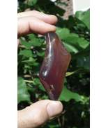 Blue sumatra Amber / Bernstein palmpiece / freeform - $861.36 MXN