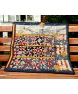 Handmade Decorative Patriotic Coastal Beach Anchor Red Blue Quilt Wall H... - $775.53 MXN