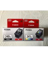 2 Pack CANON Ink Cartridges / PG-240XL Black &amp; CL-241XL Color, OEM New-i... - £42.81 GBP