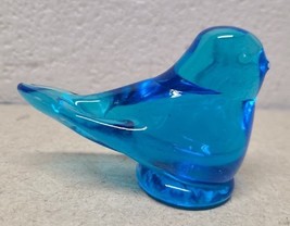 Vintage Signed Leo Ward 1984 Hand Blown Bluebird of Happiness - $1,025.45 MXN