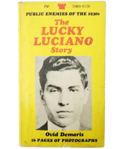1969 The Lucky Luciano Story Ovid Demaris Mafia Crime Vintage Paperback ... - $34.99