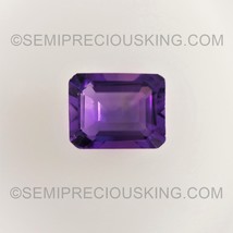 Natural Amethyst African Octagon Step Cut 10X8mm Royal Purple Color VS Clarity L - £26.93 GBP