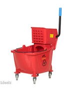 Industrial Lavex Janitorial Red 36 Quart Mop Bucket &amp; Wringer Combo + bonus - £107.47 GBP