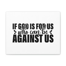  If God Is For Us Romanss 8:31 White Christian Wall Art Bible Ve - £56.29 GBP+