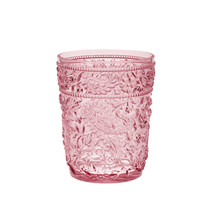 Set of Four Pink Paisley Acrylic Stemless Whiskey Glasses - $3,005.84 MXN