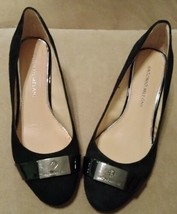 Antonio Melani Women&#39;s Shoes Platform Black 8 Logo Upper Suede - £10.09 GBP