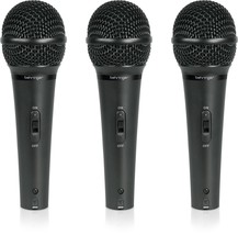 Behringer ULTRAVOICE XM1800S Dynamic Handheld Microphone, 3 Pack - $72.79