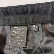 Nine West Women's Back Zip & Side Slit Black Skirt Only Size 16 image 3