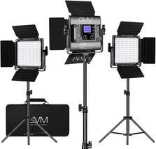 Video Lighting Kit For Youtube Photography Lighting, 3 Packs Led Light Panel, - £373.27 GBP