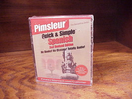 Pimsleur Quick and Simple Spanish 2nd Edition Language Learning CD Cours... - $8.95