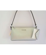 Michael Kors Vincent Medium Pouchette Card Case Silver Shoulder Handbag ... - $66.99