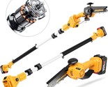 The 20V 4Point 0Ah Battery-Powered Electric Pole Saw With, Inch Length. - $194.96
