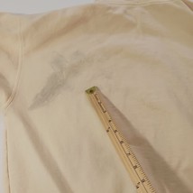 John Galt Full Zip Men's Cream Cotton Blend Hoodie Sweatshirt Measured Chest 53" image 9