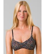prAna Jess Sz Small (S) Reversible Front Shirring Bikini Top Alotta Dots... - $34.64