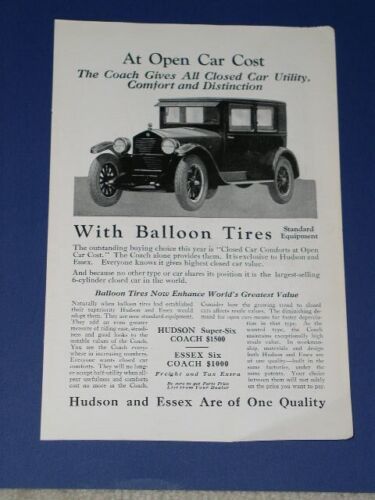 Hudson Essex Car National Geographic Magazine Ad Vintage 1924 - $14.99