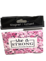 New-Refrgerator Ceramic Magnet-“She Is Strong”. Proverbs 31:25. ShipN24Hours - £11.17 GBP