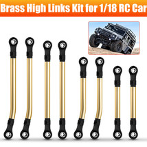 8Pcs Brass High Clearance Links Kit for 1/18 RC Car Traxxas TRX4M Upgrades Parts - £21.15 GBP